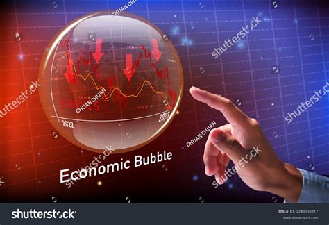 economic crisis economic recession bubble economy stock photo