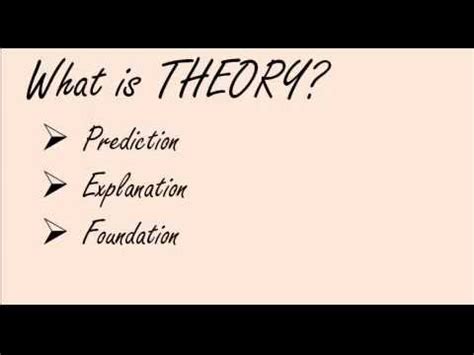 Why Is Theory Important