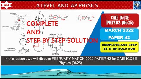 Cie Igcse Physics 0625 Paper 4 2022 March 42 0625fm2022 42 Complete