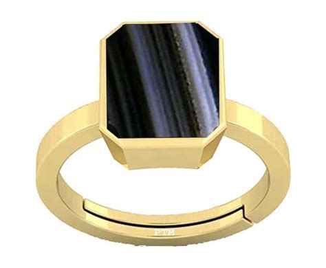 Buy Ptm Gold Plated Panchdhatu Ratti Sulemani Hakik Gemstone Ring