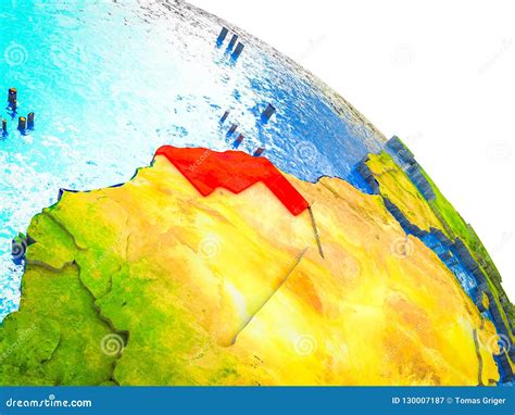 Mapa De Sara Ocidental Na Terra D Ilustra O Stock Ilustra O De