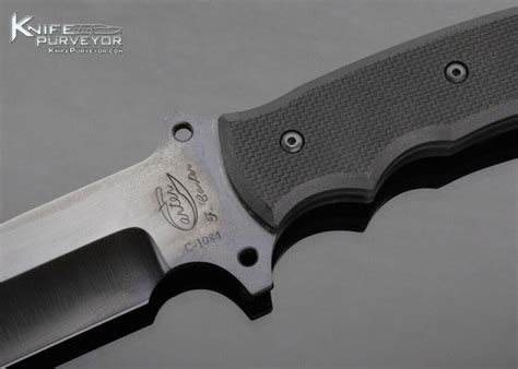 Dr Fred Carter Custom Knife G Hot Blued Carbon Fighter Knife Purveyor
