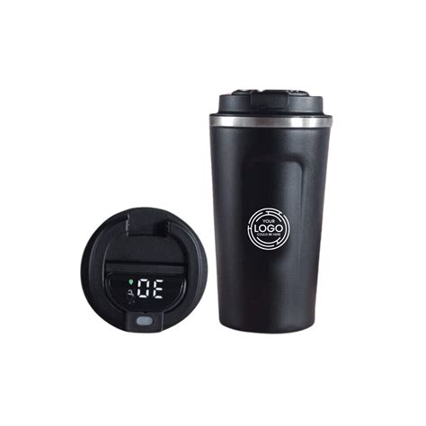 Stainless Steel Vacuum Insulated Coffee Mug With Temperature Display