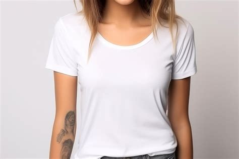 Mockup Camiseta Branca Feminina Vetores E Arquivos Psd Gr Tis Para