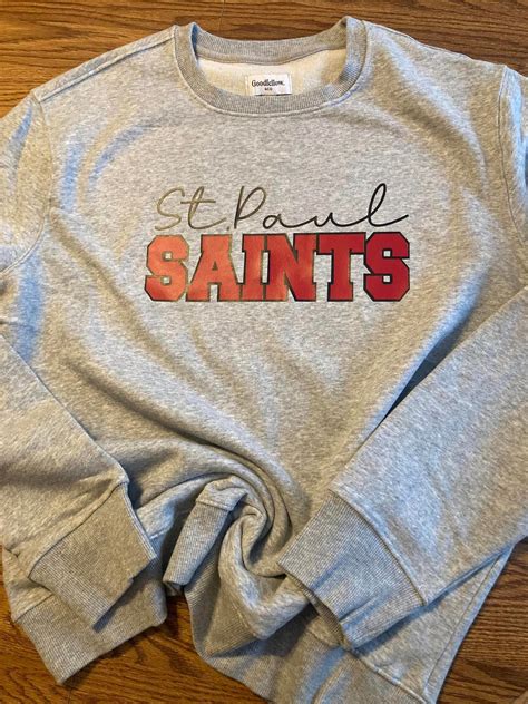 St.Paul Saints Sweatshirt Adult – The Farmhouse Crafter