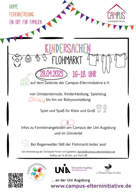 Kindersachen Flohmarkt Am 28 04 2023 Campus Elterninitiative