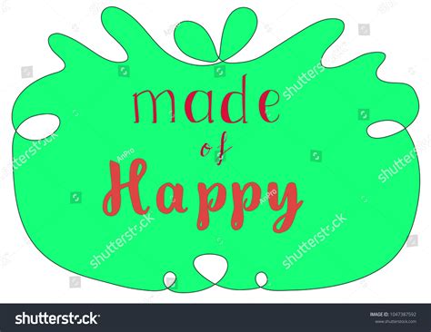 Hand Lettering Vector Illustration Phrase Made Stock Vector Royalty