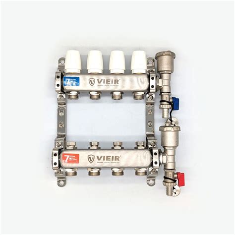 Коллектор для отопления VIEIR VR115-04A 1"x 4 выхода - купить в ...