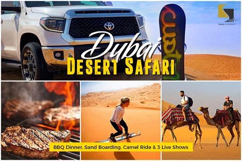 Dubai Desert Safari With Bbq Dinner Sand Boardingcamel Ride And 3 Live