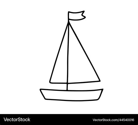 Sailing Boat Drawing