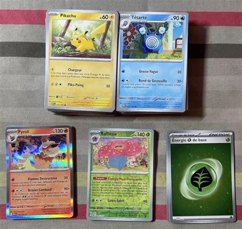 LOT DE 150 Cartes Pokémon EV03 5 151 Co Unco Holos Reverses sorties