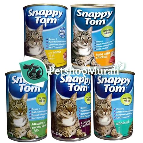 Jual Snappy Tom 400 Gr Makanan Kucing Wet Food 400gr Adult Yummy Di