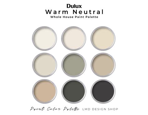 Dulux CA Warm Neutral Paint Color Palette Cozy Dulux canadian Color Codes Interior Whole House ...