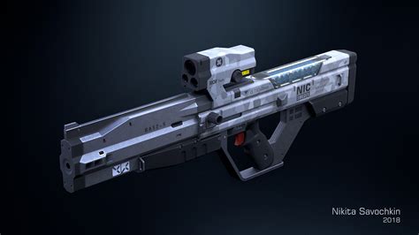 ArtStation - Railgun rifle