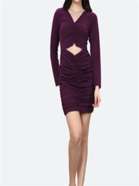 Buy Selvia Women Purple Bodycon Mini Dress Dresses For Women 16825960