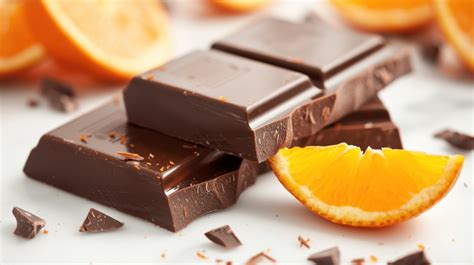 Bar Of Orange Chocolate Background Background Chocolate Confection