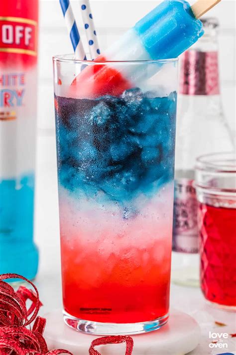 Red White And Blue Cocktail • Love From The Oven