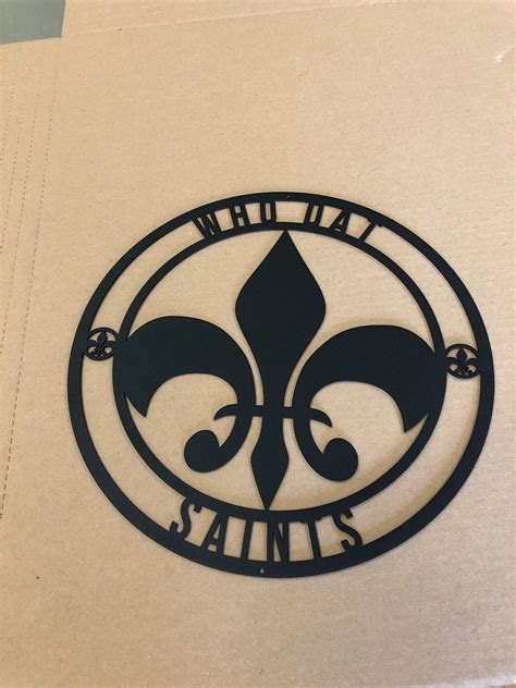 Metal Fleur De Lis Sign Fleur De Lis Art Louisiana Metal Etsy