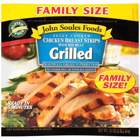 John Soules Foods Chicken Breast Strips With Rib Meat Fajitas Oz