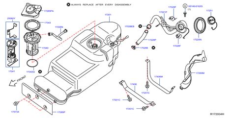 Ea Hose Filler Engine Kc Long Genuine Nissan Part