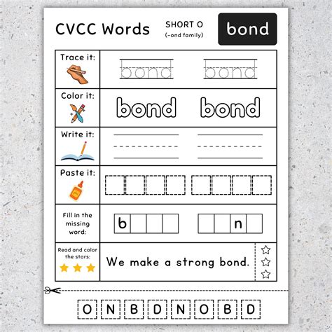 Cvcc Words Worksheets Read Write Color Trace All In One Worksheets