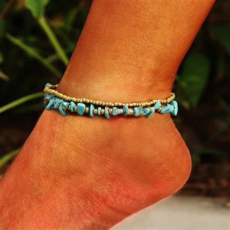 Vintage Beads Anklets For Women New Multi Layer Anklet Leg Bracelet