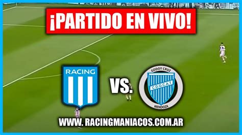 RACING vs GODOYCRUZ EN VIVO COSTAS ROTA PENSANDO EN EL CLÁSICO