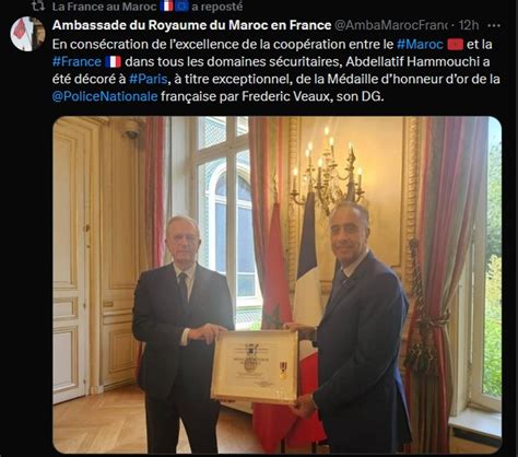 L Ambassade Du Royaume Du Maroc En France Souligne L Importance De La