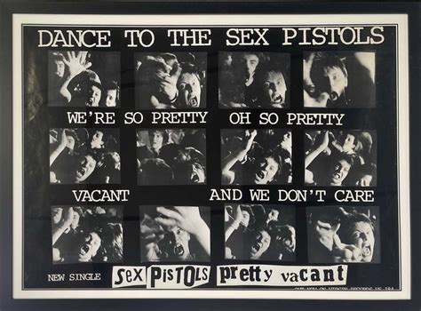 THE SEX PISTOLS ORIGINAL PRETTY VACANT PROMOTIONAL POSTER