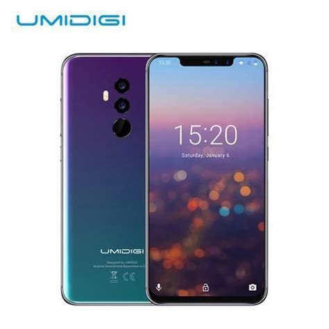 Smartphone UMIDIGI Z2 6 2 Pouces 4G 64Go F 1 7Big Aperture Camera