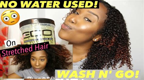 NO WATER Used WASH N GO On DRY STRETCHED HAIR DRY N GO YouTube