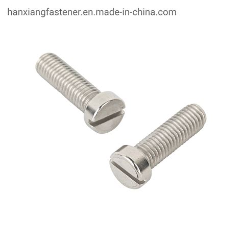 Factory Of Slotted Cheese Head Machine Screw Acidproof Stainless