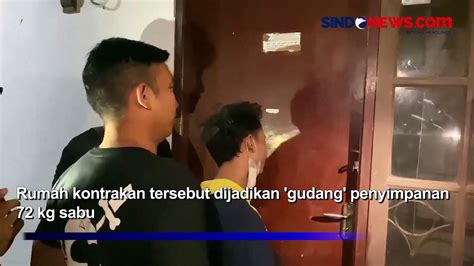 Detik Detik Polda Metro Jaya Gerebek Kontrakan Gudang Sabu 72 Kg Di