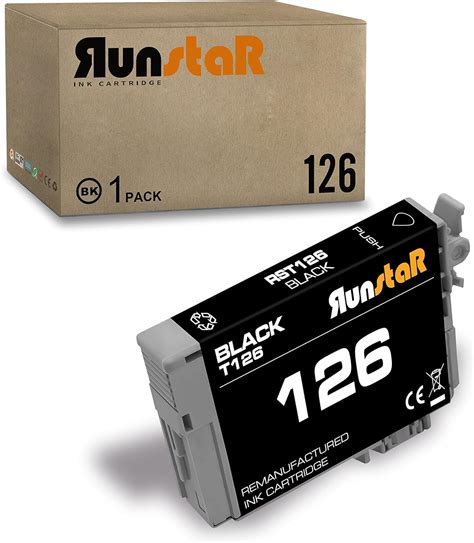 Run Star 1 Pack 126 Black Remanufactured Ink Cartridge