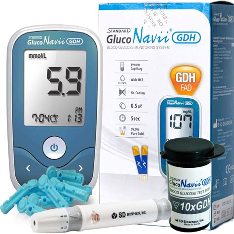 Gluconavii Blood Glucose Meter Diabetes Monitoring Tester Blood Sugar