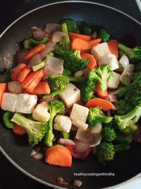 Vegetable Paneer Chilly Broccoli Stir Fry Kid Friendly Recipes With