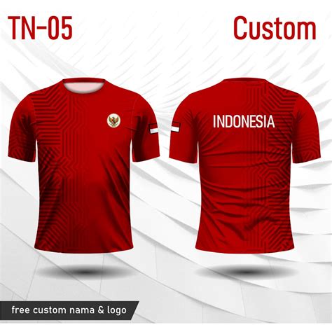 Jual Jersey Tenis Lapangan Kaos Baju Timnas Indonesia Shopee Indonesia