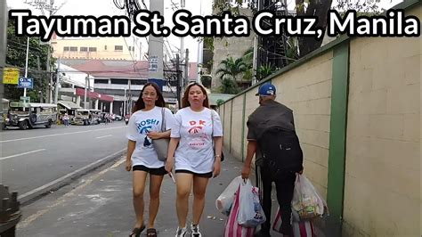 Walk At Tayuman Street Santa Cruz Manila City Philippines Youtube