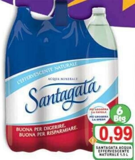 Offerta Santagata Acqua Effervescente Naturale L Di Top Supermercati