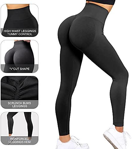 Doulafass Women Butt Lift Leggings Seamless Gym Leggings Scrunch Bums