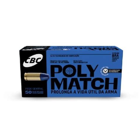 Munição CBC 9mm 124gr Polymatch 50 unidades IMPERIO DA POLVORA