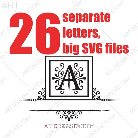 Split Monogram Svg Split Font Letter Svgsplit Monogram Etsy