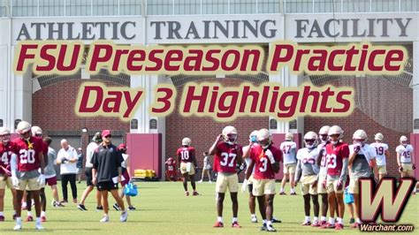 FSU Football Practice Highlights Preseason Practice Day 3