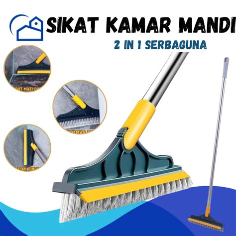 Jual Sikat Lantai Kamar Mandi Toilet 2 In 1 Sikat Pembersih Wc Praktis