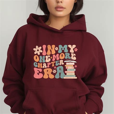In My One More Chapter Era Hoodie, Funny Book Hoodie, Retro Book Hoodie