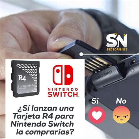 Sí Lanzan Una Tarjeta R4 Para Nintendo Switch La Comprarías