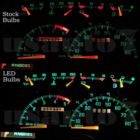 NEW Dash Cluster Gauge WHITE LED LIGHTS KIT Fits 88 94 Chevy GMC C