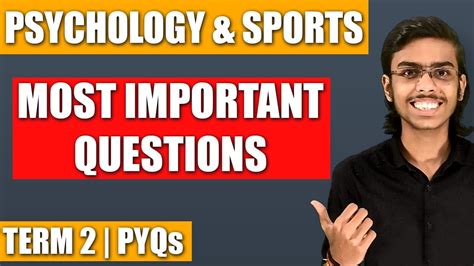 Psychology And Sports Class 12 Physical Education Important Previous Year Questions For Term 2