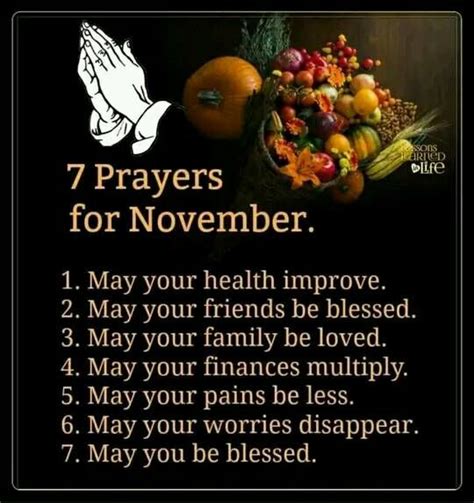 7 Inspiring Prayers For November Pictures Photos And Images For