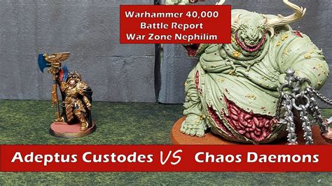 Adeptus Custodes V Chaos Daemons Nurgle 2000 Pts Warhammer 40k War